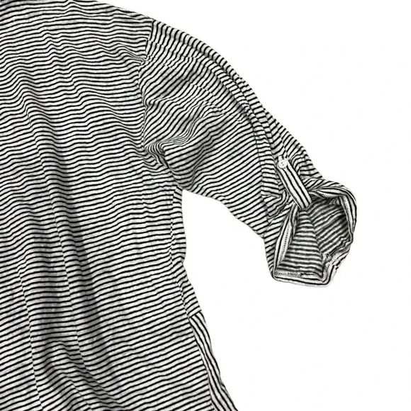 Adrienne Vittadini Striped 100% Linen Top 3X - Picture 3 of 5